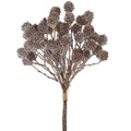 12" Glittered Pine Cone Bundle Brown