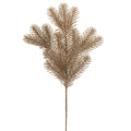 23" Glittered Pine Spray  Brown
