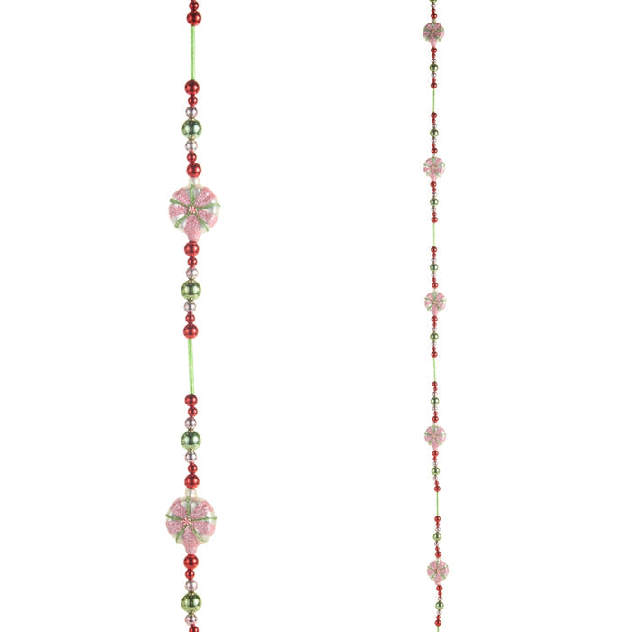 6' Bead And Peppermint Garland