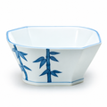 6" Square Bowl, Blue Ceramic, Product view
