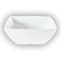 9″ White Melamine Square Serving Bowl — 90 oz