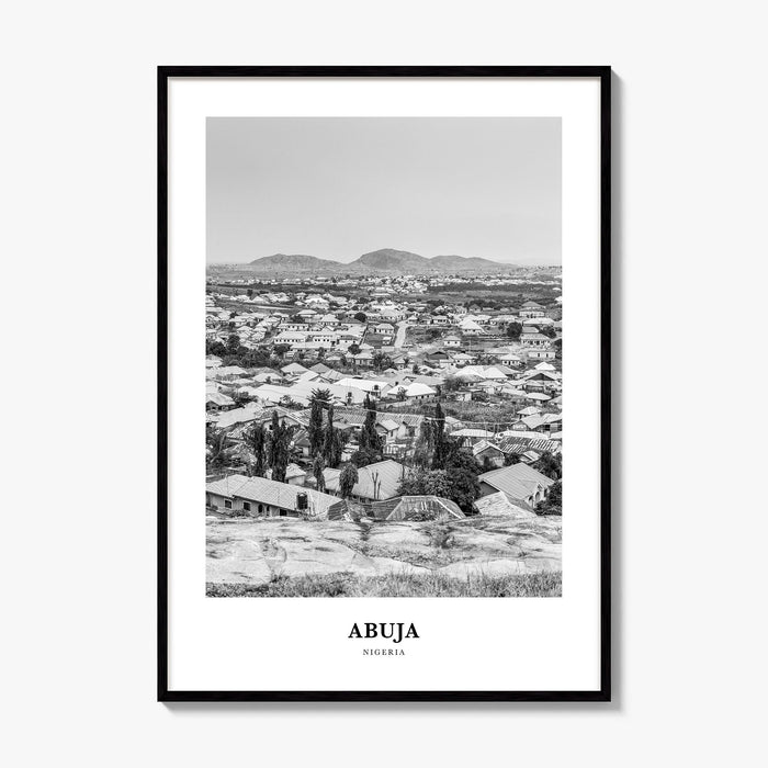 Abuja Classic Poster, framed poster mockup