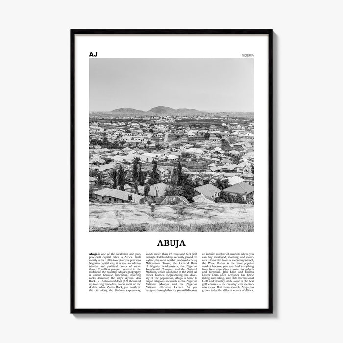 Abuja Newspaper Poster, framed poster mockup