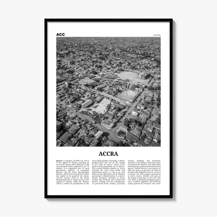 Accra Newspaper Poster, framed poster mockup