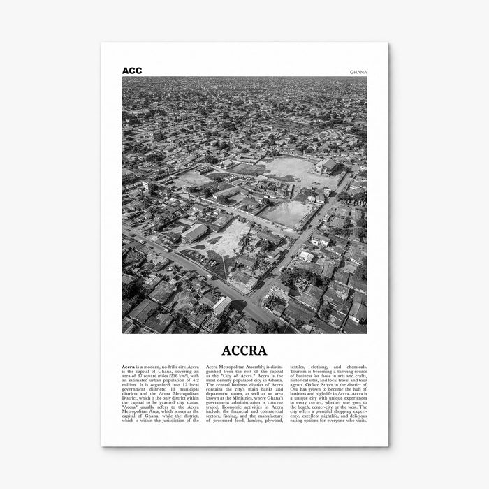 Accra Newspaper Poster, print only (unframed)