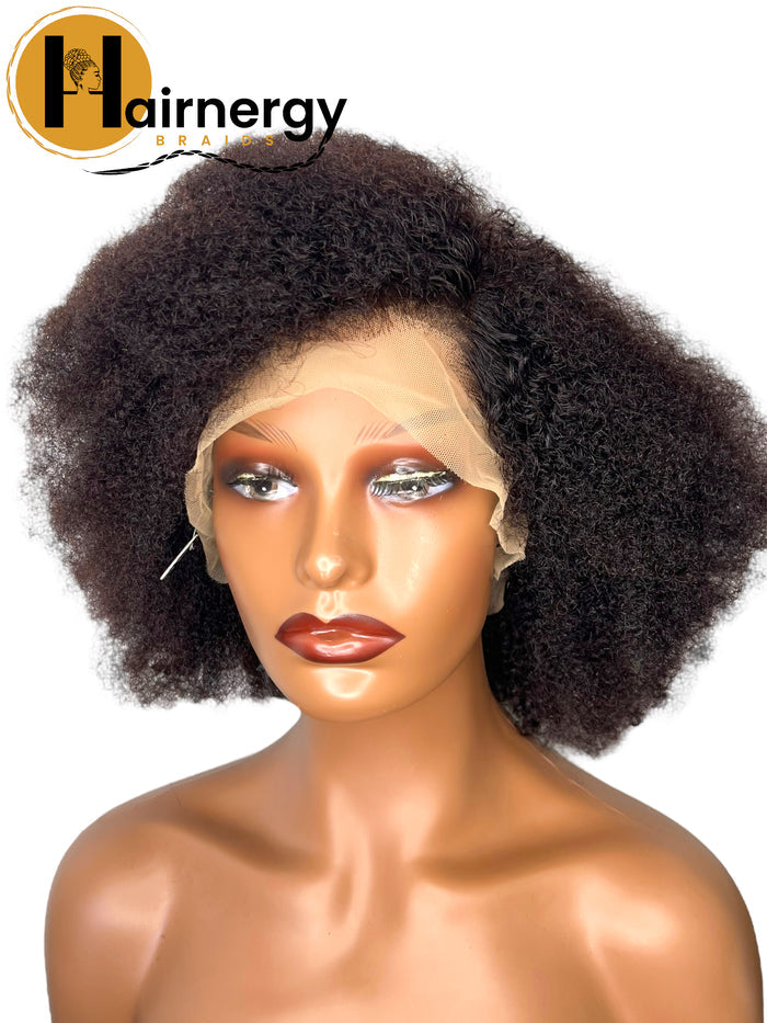 Afro Curly Free Parting 13x4 Lace Frontal Wig