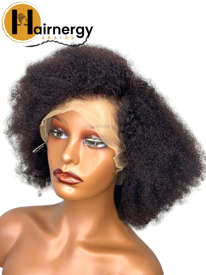 Afro Curly Free Parting 13x4 Lace Frontal Wig
