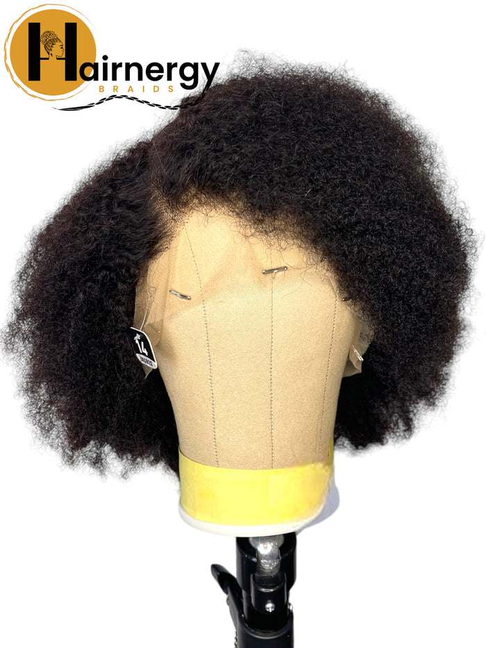 Afro Curly Free Parting 13x4 Lace Frontal Wig