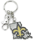 Aminco NFL New Orleans Saints Home State Heavyweight Keychain