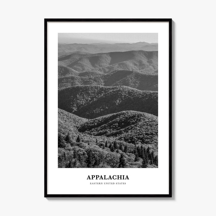 Appalachia Classic Poster, framed poster mockup