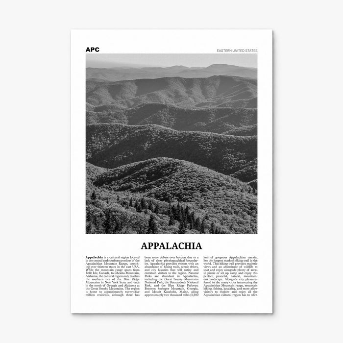 Appalachia Newspaper Poster, print only (unframed)