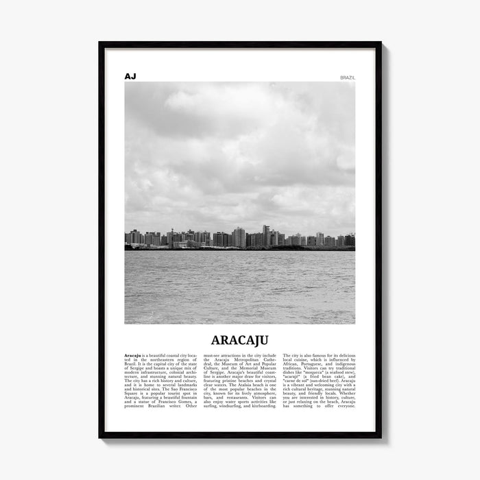 Aracaju Newspaper Poster, framed poster mockup