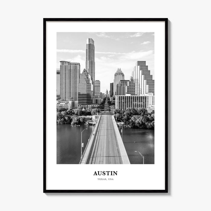 Austin Classic No 1 Poster, framed poster mockup