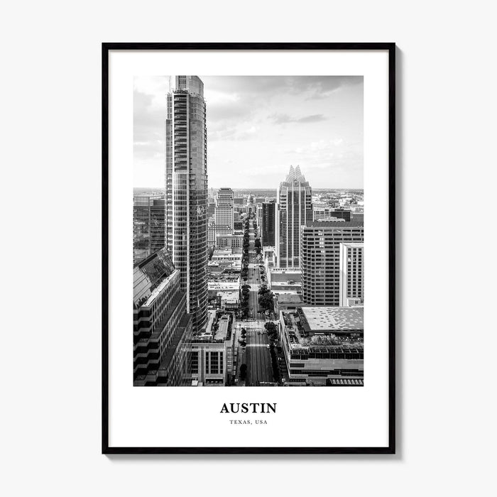Austin Classic No 2 Poster, framed poster mockup