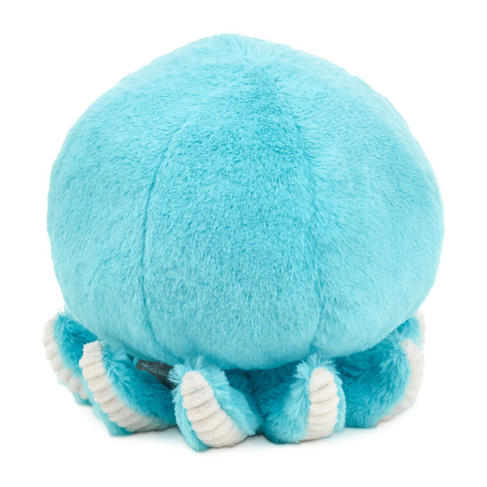 Soft blue octopus plush toy with a smiling face and curled tentacles, perfect for babies, toddlers, and ocean-loving kids.