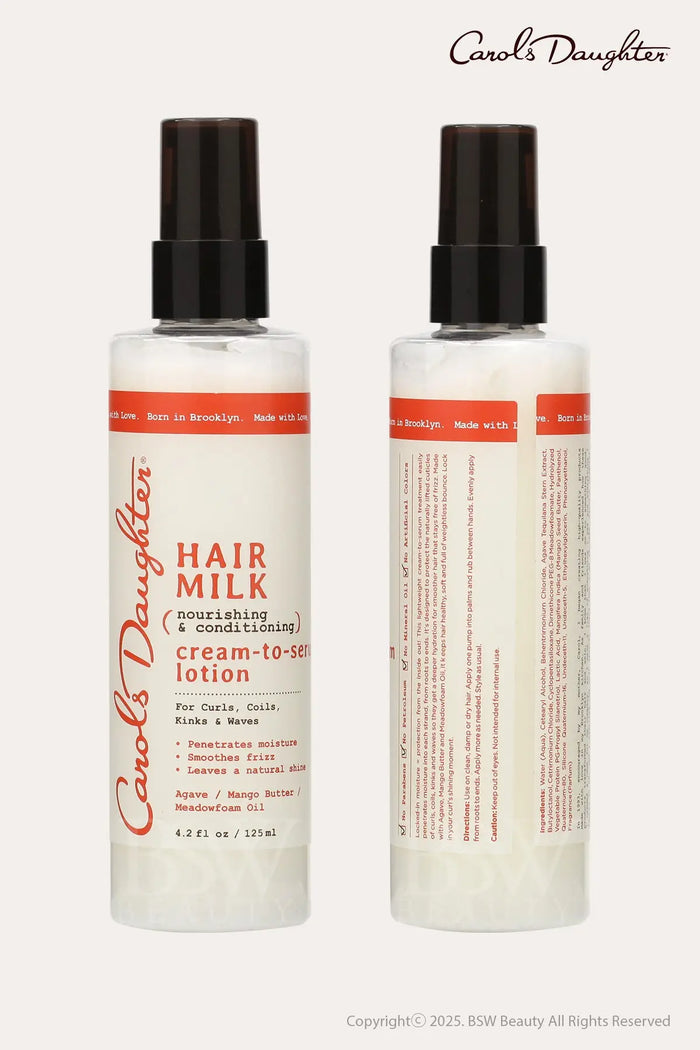 CAROLS DAUGHTER HAIR MILK NOURISHING & CONDITIONING CREAM-TO-SERUM LOTION 4.2oz - BSW BEAUTY CANADA
