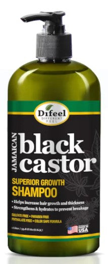DIFEEL SUPERIOR GROWTH JAMAICAN BLACK CASTOR SHAMPOO 33.8 OZ. - Palms Fashion Inc.