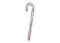 Glass candy stick clear-red -green