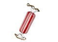 Glass candy white-red-gold