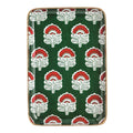 GREEN BLOCK METAL TIDBIT PLATE
