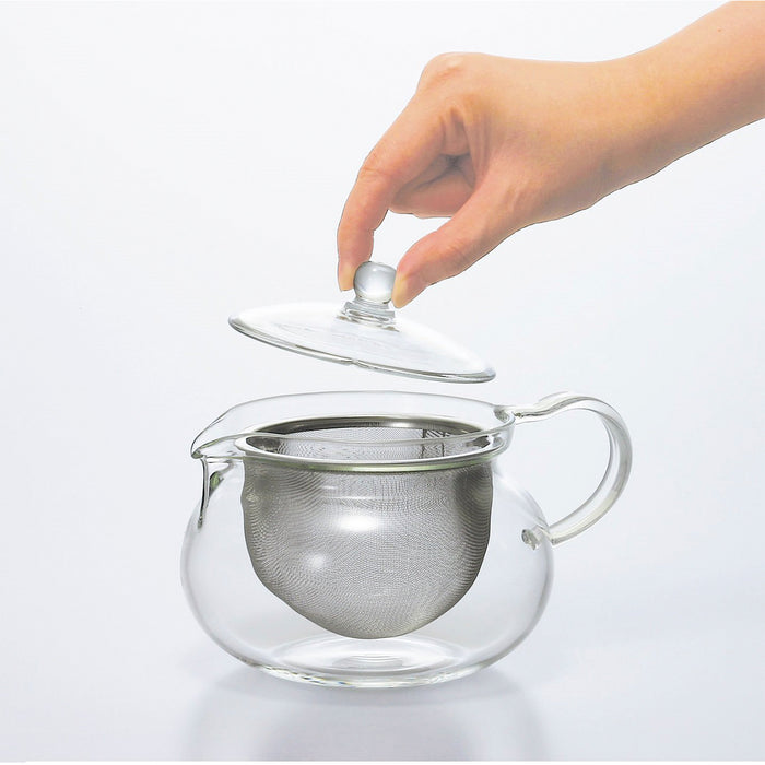 HARIO Cha Cha Kyusu 'Maru' Glass Teapot 450ml