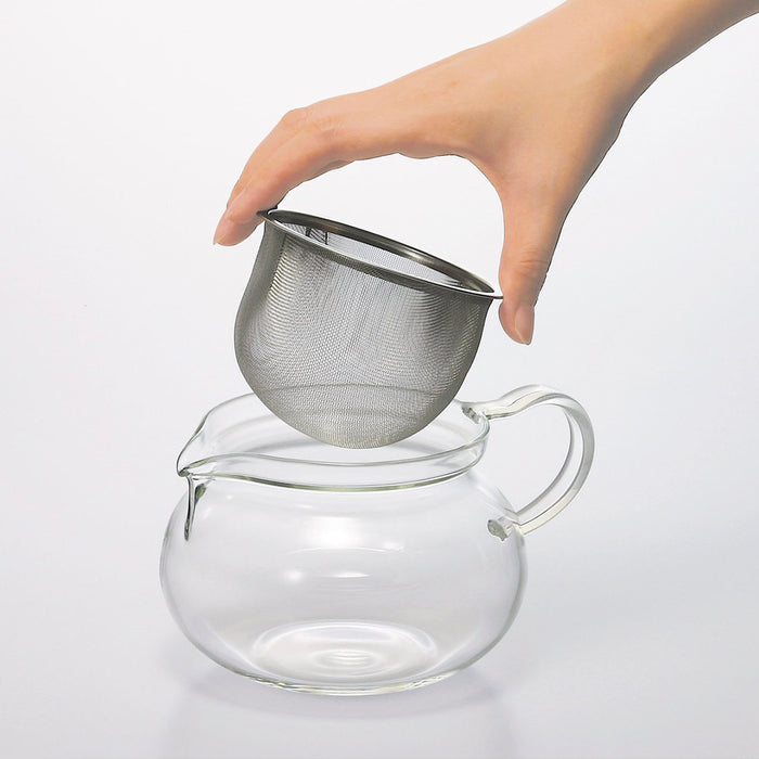 HARIO Cha Cha Kyusu 'Maru' Glass Teapot 450ml