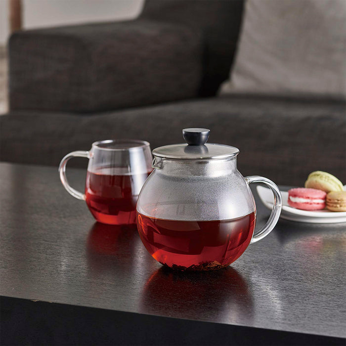 HARIO Jumping Glass Leaf Pot 600ml