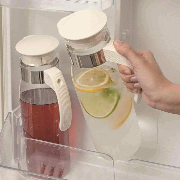 HARIO Pot Slim N Glass Pitcher 1400ml, Off White