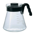 HARIO V60 Glass Coffee Server 1,000ml, Black