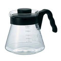 HARIO V60 Glass Coffee Server 700ml, Black
