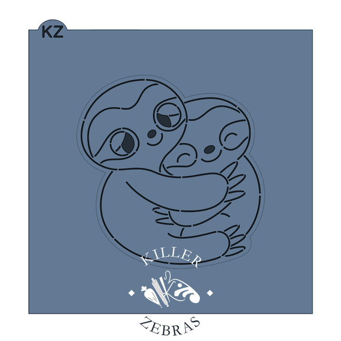 Cookie Cutters Hugging Sloths – Cookie Cutter & Stencil Set