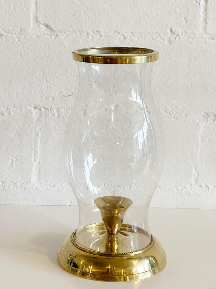 Hurricane Candle Stand with Glass ￼