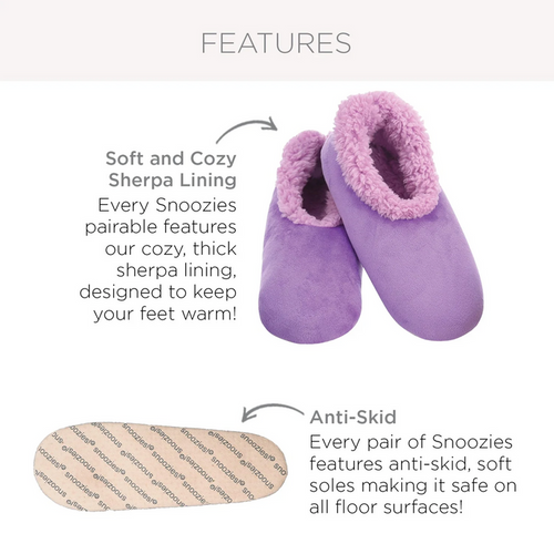 Men’s black cozy sherpa slippers with non-skid soles, “I Believe” pairables by Snoozies.