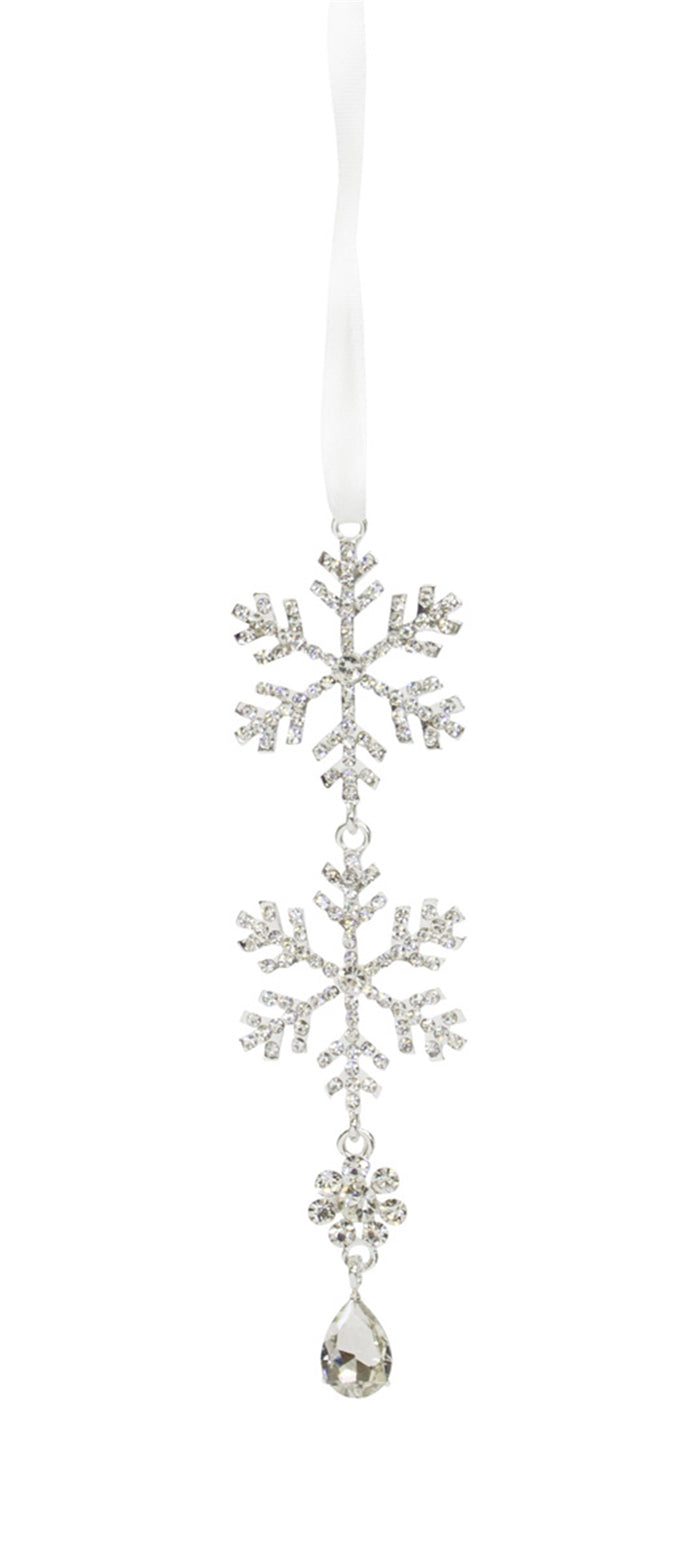 Jewel Tiered Snowflake Ornament