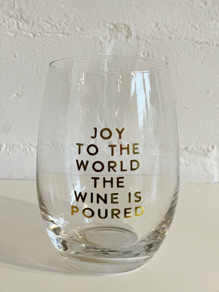Joy To The World Cocktail Wine Glass