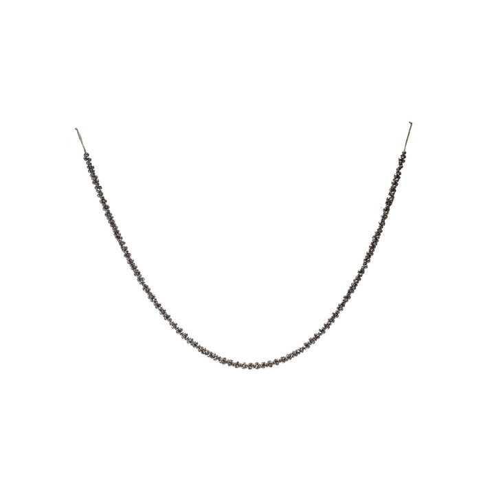72"L x 1"H Metal Jingle Bell Garland on Jute Cord, Silver Finish
