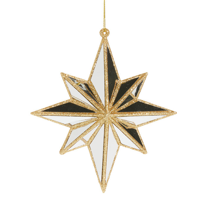 Mirrored North Star Ornament