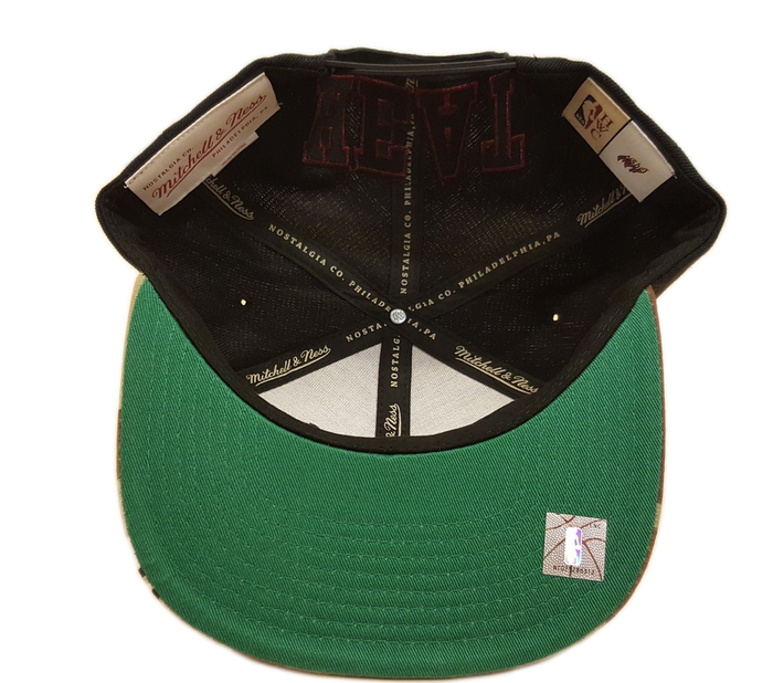 Mitchell & Ness NBA Men's Miami Heat Choco Camo HWC Snapback Adjustable Hat Black