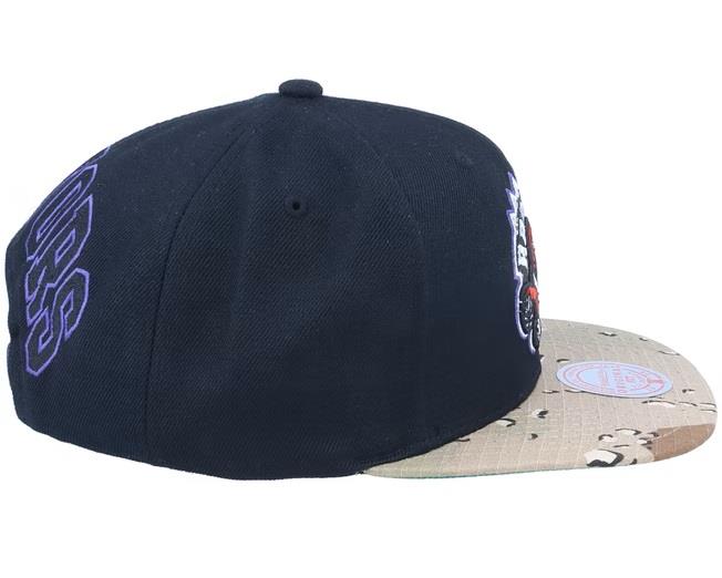 Mitchell & Ness NBA Men's Toronto Raptors Choco Camo HWC Snapback Adjustable Hat Black