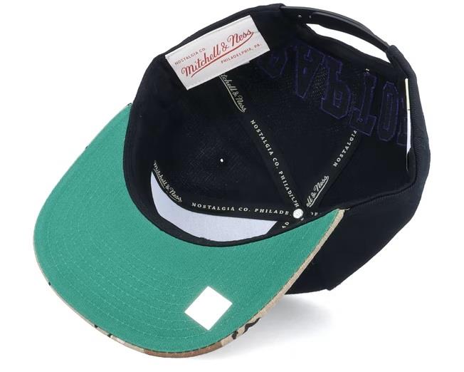 Mitchell & Ness NBA Men's Toronto Raptors Choco Camo HWC Snapback Adjustable Hat Black