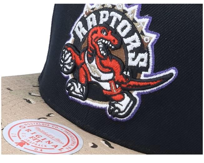 Mitchell & Ness NBA Men's Toronto Raptors Choco Camo HWC Snapback Adjustable Hat Black