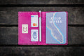 No.33 Personalized Leather Field Notes Cover - Pink