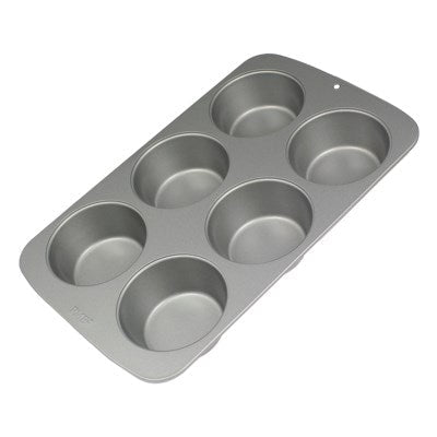 Non Stick - 6 Cup Large Muffin Pan (31.3 x 21.7 x 4cm / 12.3 x 8.5 x 1.6”)