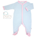 PATY FOOTIE - BLUE/PINK