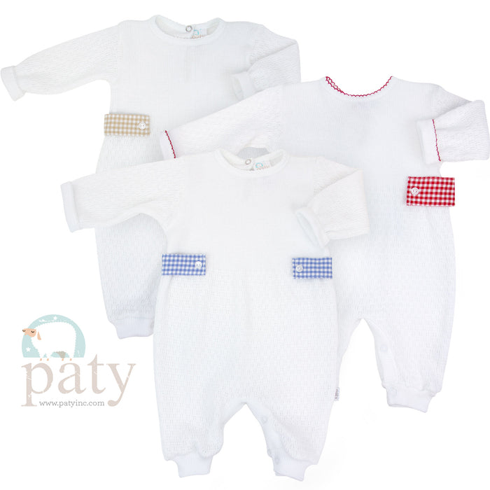 PATY ROMPER - RED GINGHAM
