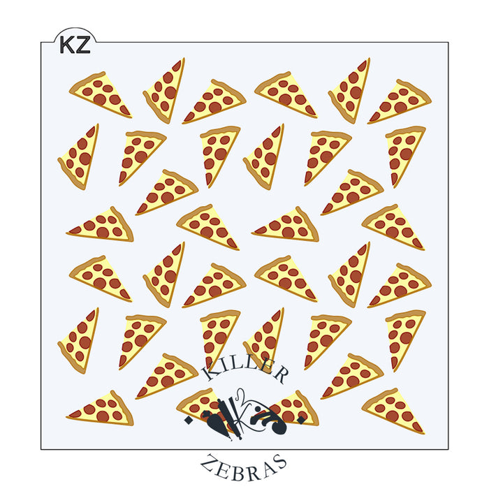 5.5 x 5.5 Stencil Pizza – Layered Cookie Stencil