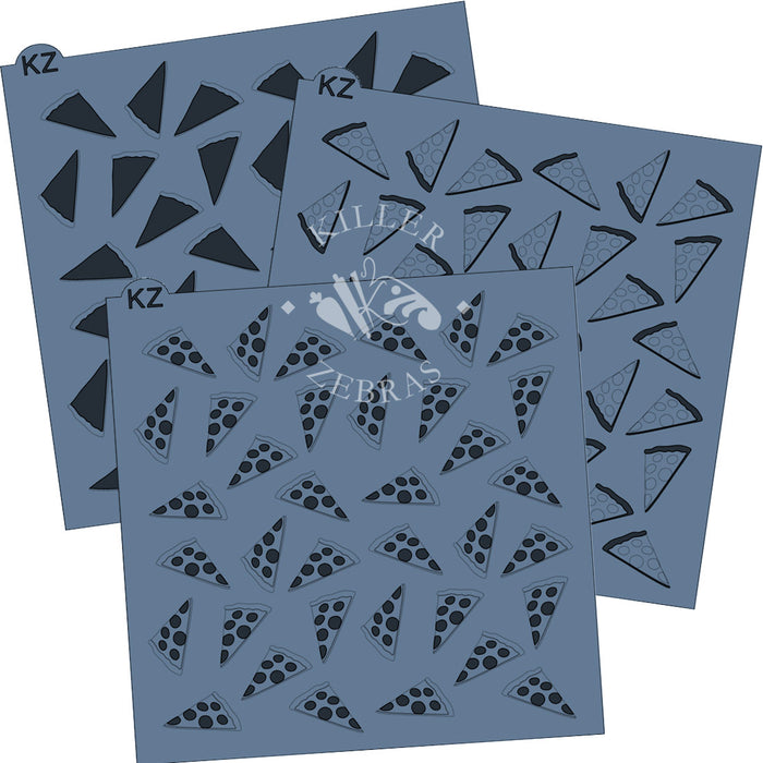 5.5 x 5.5 Stencil Pizza – Layered Cookie Stencil