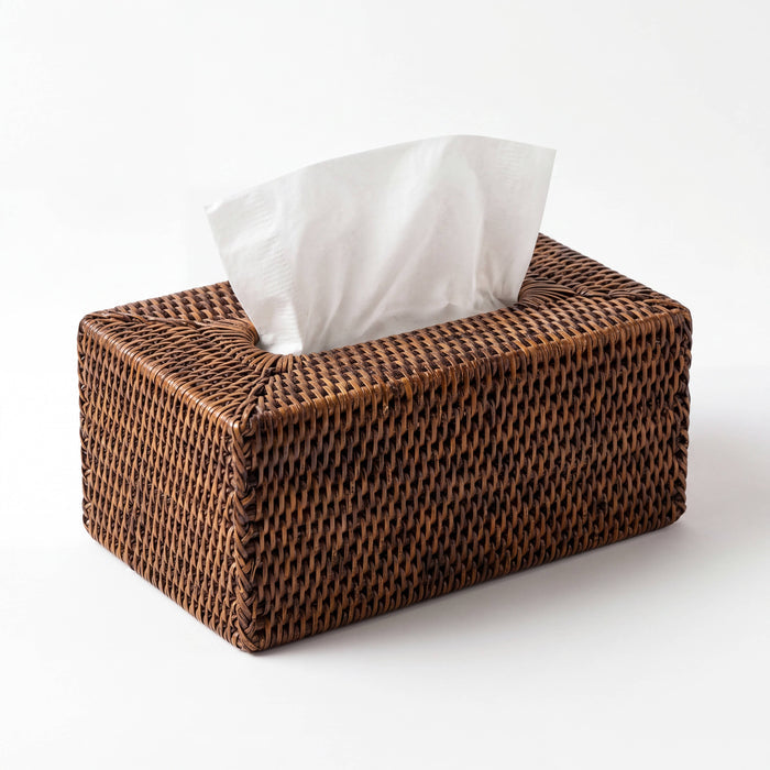 Rectangular  Tissue Box : Brown