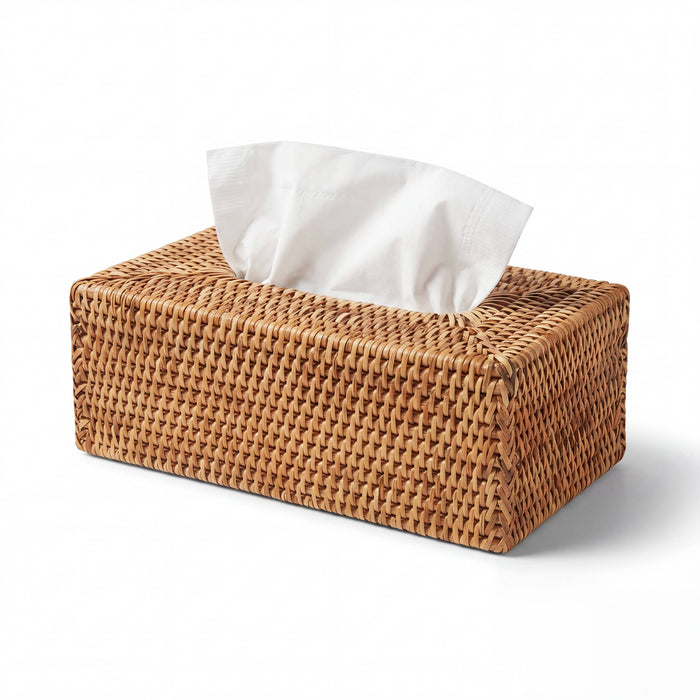 Rectangular  Tissue Box : Brown