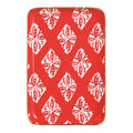 RED BLOCK METAL TIDBIT PLATE